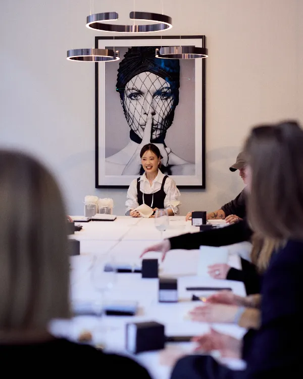 Gift wrapping-workshop för Orrefors och Trendgruppen,